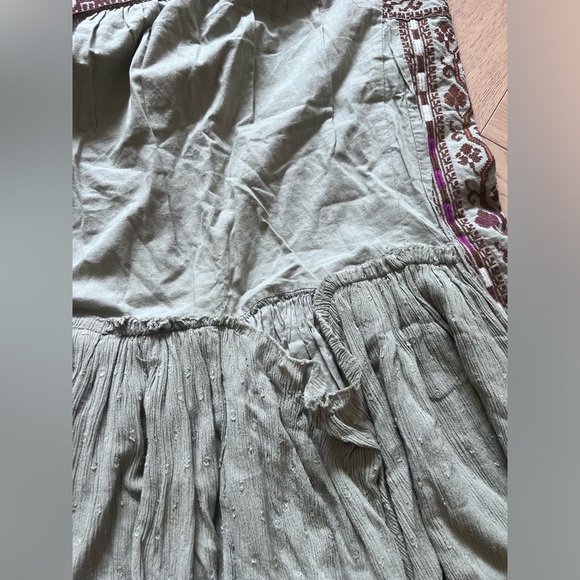 Free People Day Glow Dress Spanish Moss Boho - Picture 5 of 8